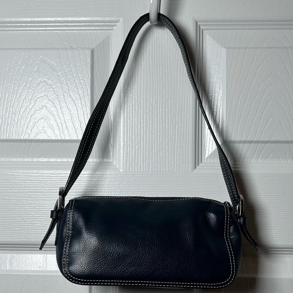 Navy mini shoulder bag
